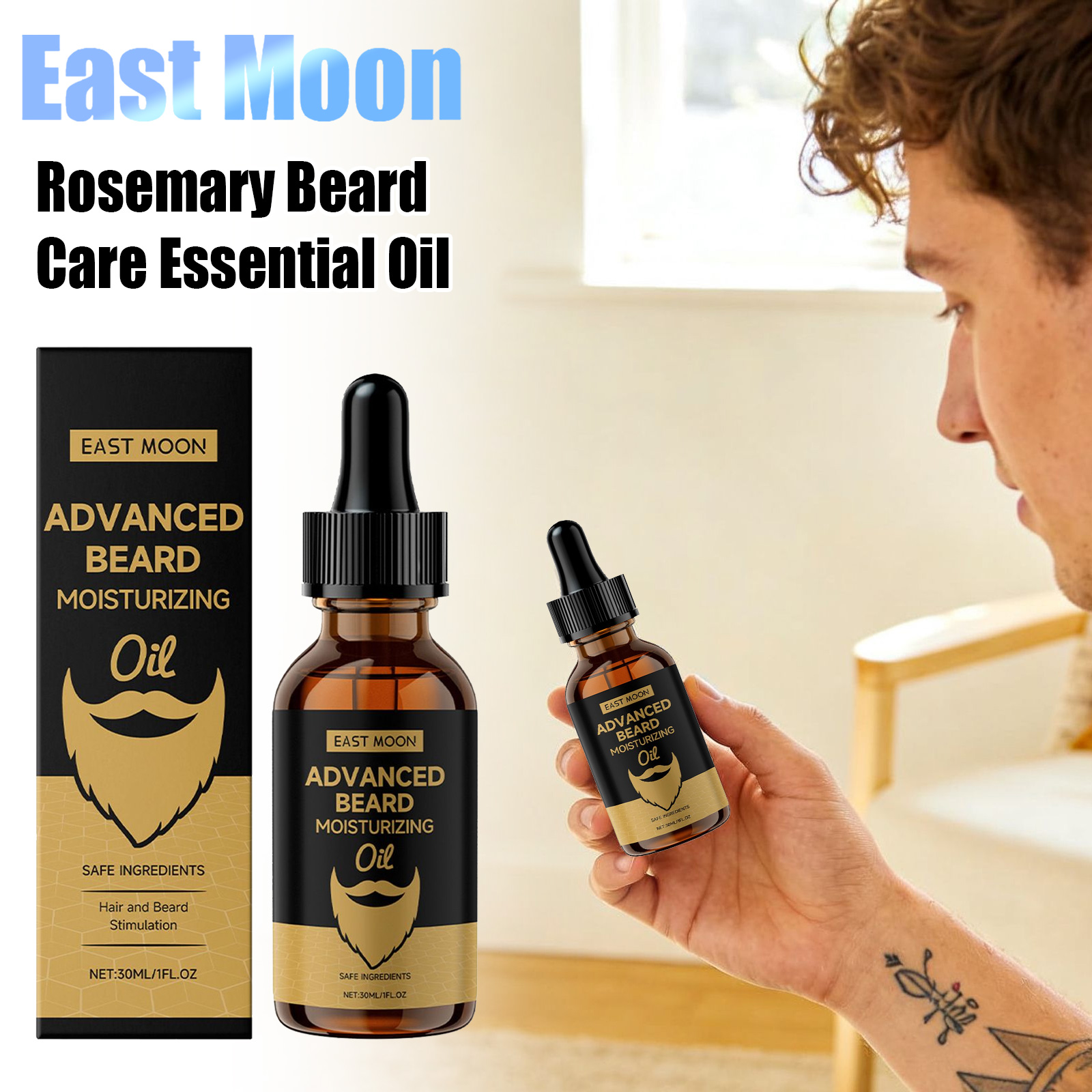 Beard Oil Growth - Масло для бороды East Moon Rosemary: